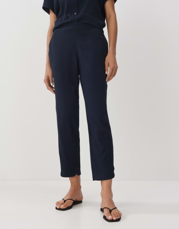 blue_slip-on-trousers_ladies_charlie-texture_someday_front